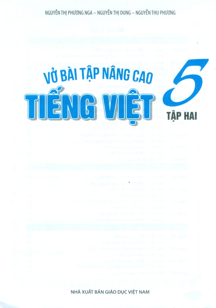 VỞ BÀI TẬP NÂNG CAO TIẾNG VIỆT LỚP 5 - TẬP 2 (Kết nối tri thức với cuộc sống)